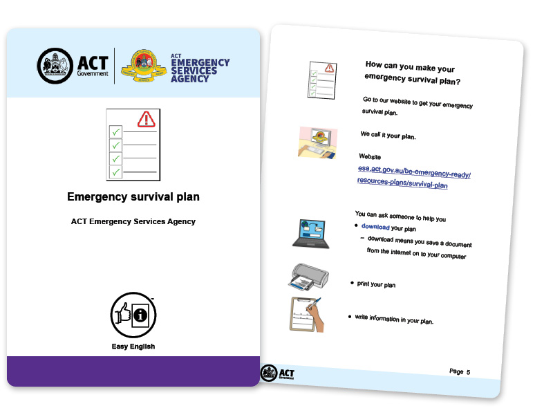 emergency survival plan