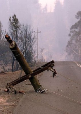 power lines down